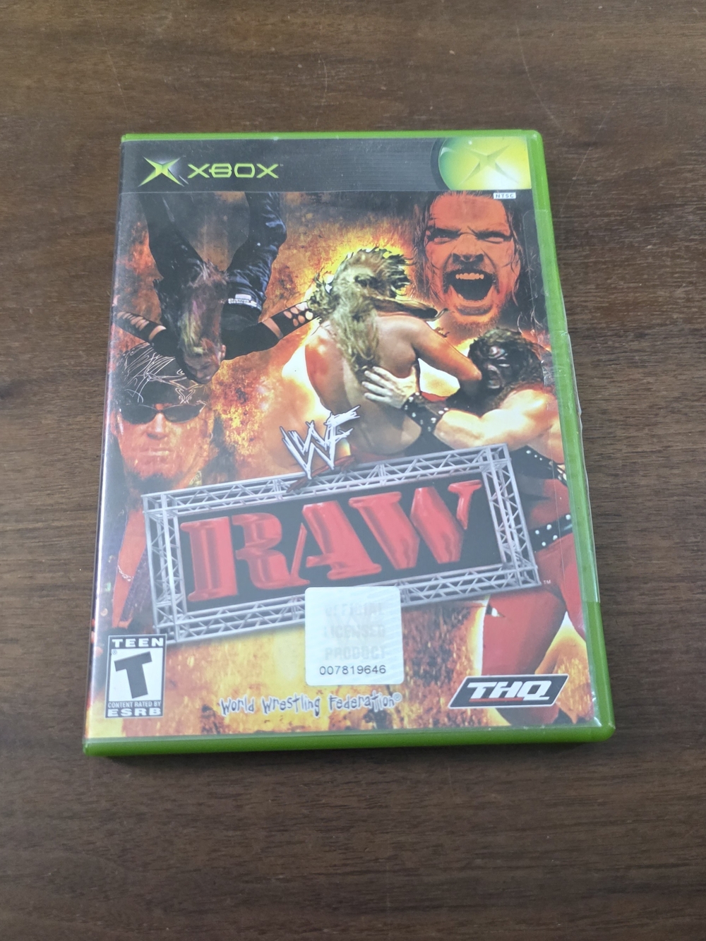 OG WWF RAW Xbox Game CIB
